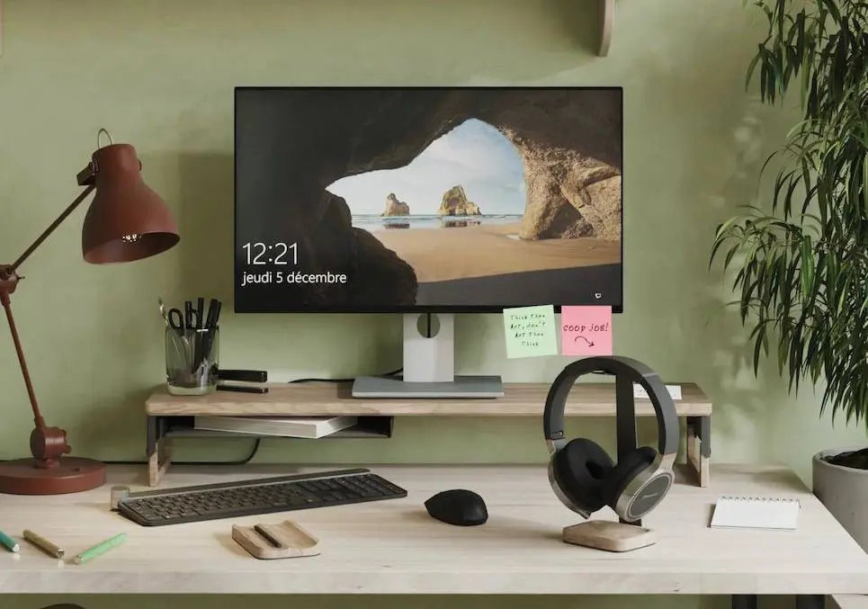 Tạo không gian làm việc giúp đôi mắt được thư giãn